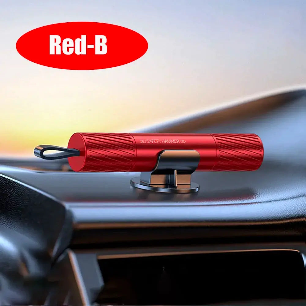 New 2 In 1 Car Safety Hammer Emergency Glass Breaker Cut The Seat Belt High Hardness Tungsten Steel Rescue Tool Auto Accessories from PriceLows™