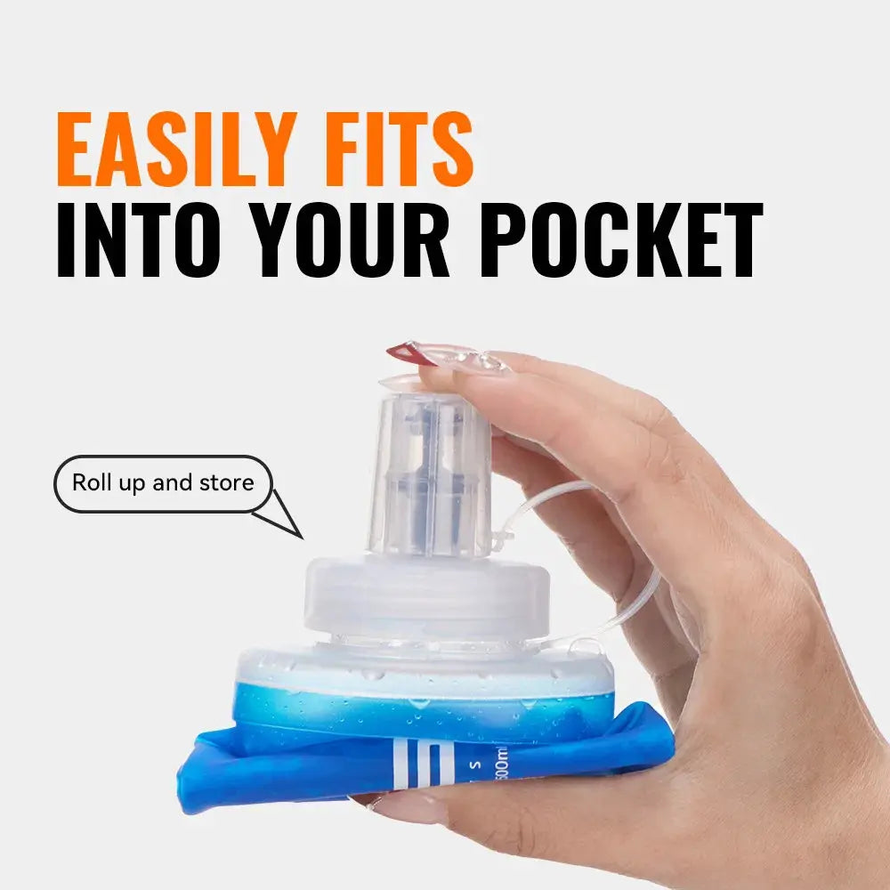 WRELS Water Filter Bottle Collapsible Soft Water Bottle With Filter Squeeze Dual Filtered Water Bottle Outdoor from PriceLows™