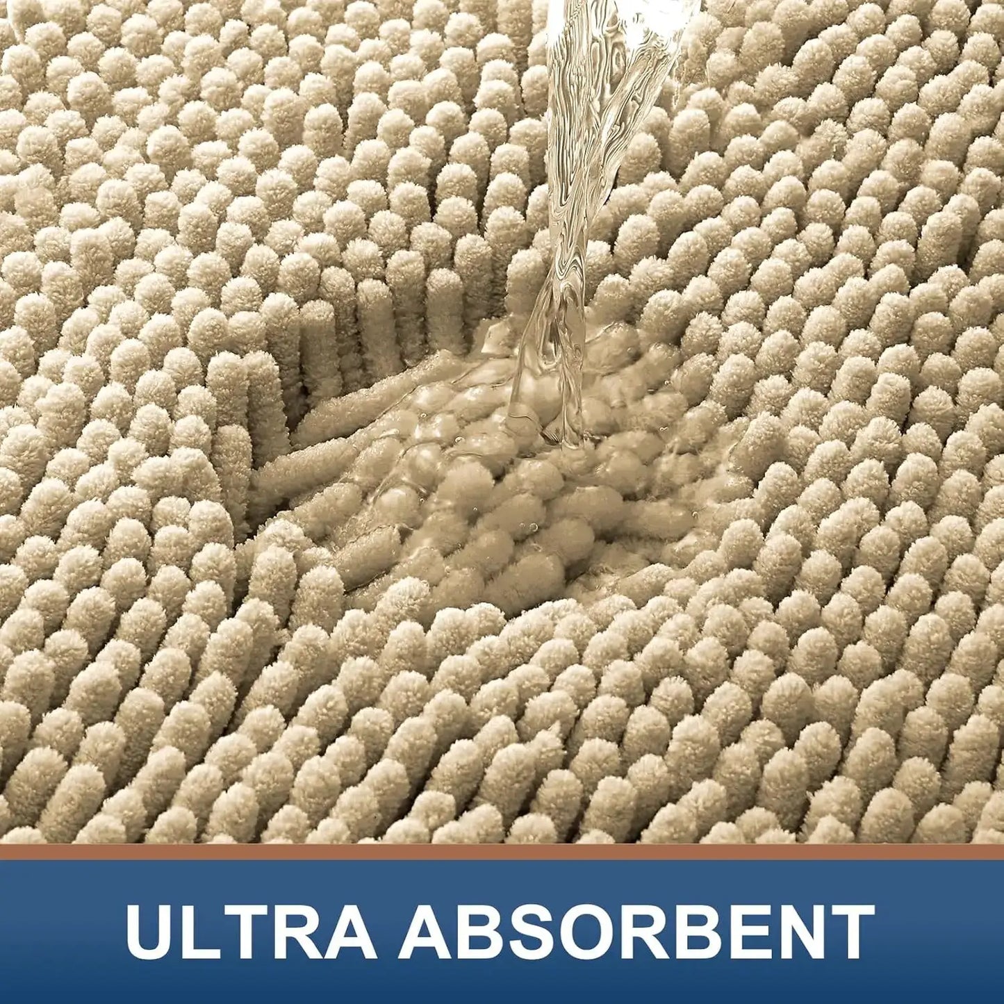 Bathroom Rugs Sets 2 Piece, Soft Absorbent Chenille Machine Washable Non Slip Shaggy Bath Rug Set for Tub, Shower, and from PriceLows™