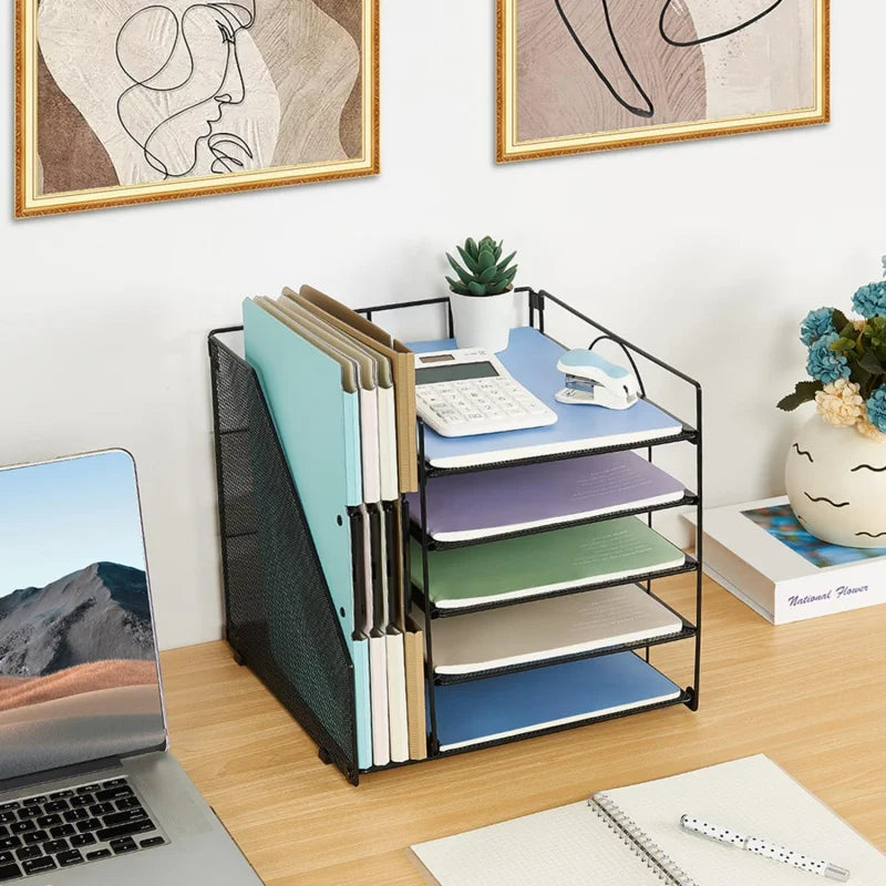 Desk Organizer | 5-Tier Paper Letter Tray Organizer | File Holder