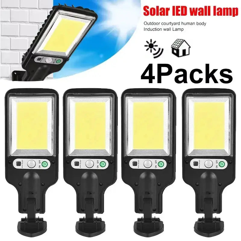 Outdoor Solar Light LED with Human Body Motion Sensor Easy Install Auto On/Off Weatherproof for Pathway Fence Wall Garden from PriceLows™