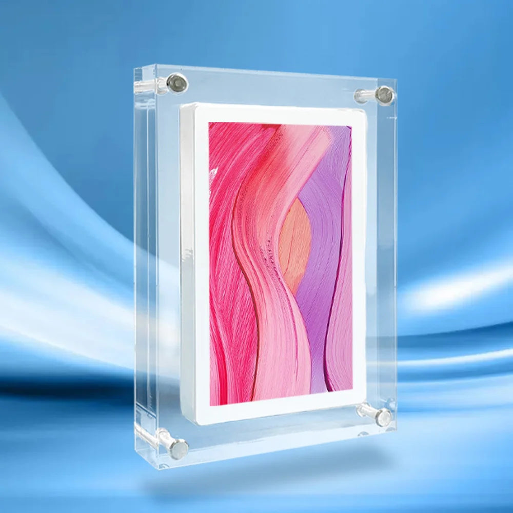 Cuttest Gift Acrylic Digital Photo Frame 5 Inch 1000mAh Vertical Display IPS Screen 2G Memory Battery Porta Retrato Digital from PriceLows™