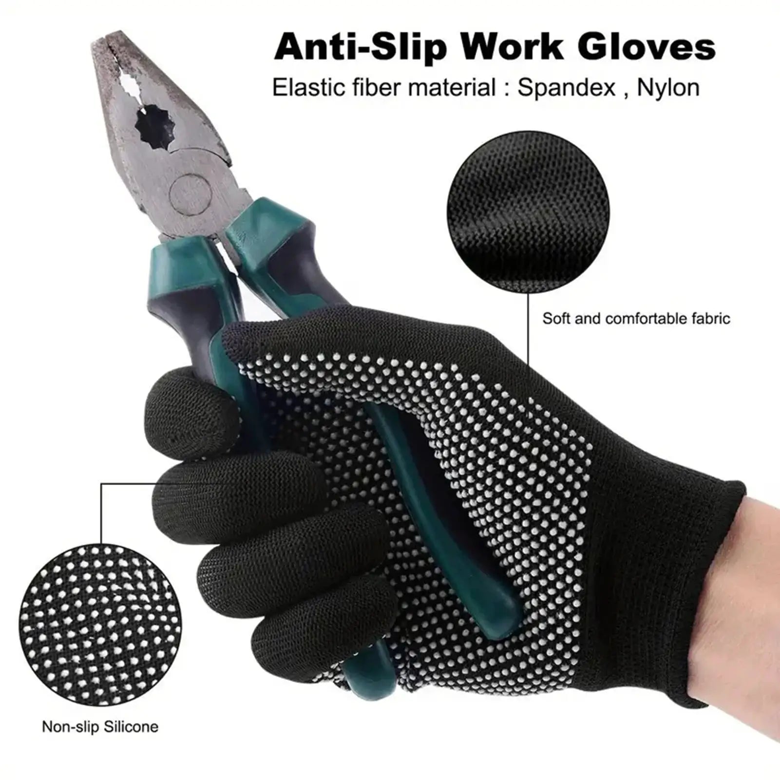 12-60pair working Gloves Anti Arthritis Therapy Sports Gloves Reduce Joint Swelling Safety Supplies Wholesales from PriceLows™