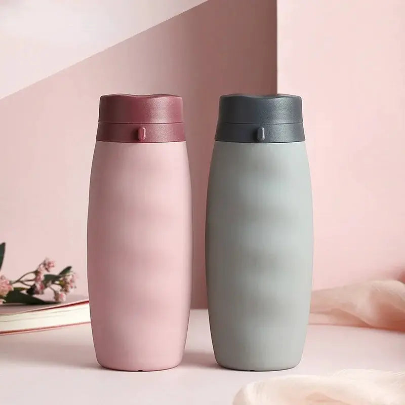600ml Foldable Water Bottles Soft Flask Sports Drinking Water Bag Collapsible Portable Outdoor Running Camping Travel BPA Free from PriceLows™