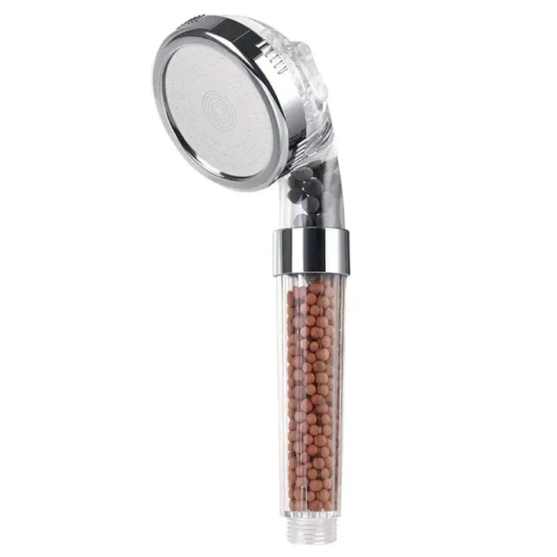 Shower Head | 3 Modes High Pressure With On Off Switch | Mineral Balls Filter Water | Handheld