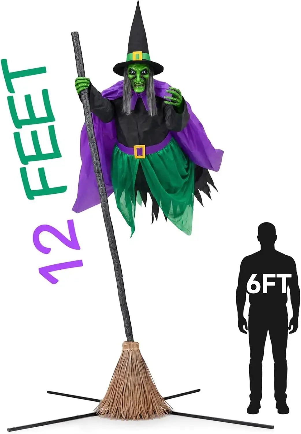 Halloween Animatronic Prop 4 Ft | Touch Active Sound Effects