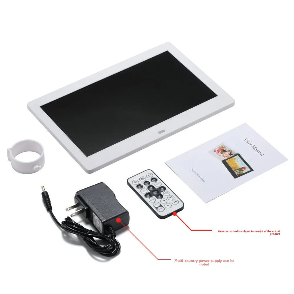 Smart Digital Photo Frame | WiFi Enabled | Video Playback, Calendar | Wall Mount