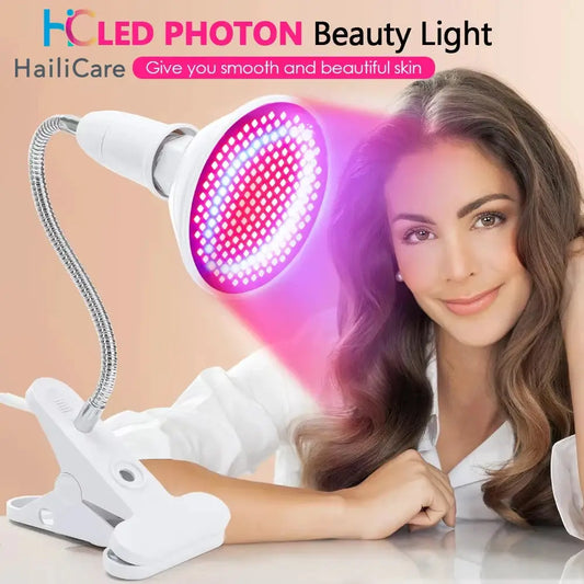 LED Red Light Photon Therapy Face Mask Beauty Instrument Facial SPA Acne Wrinkle Removal Skin Rejuvenation Anti Age Device from PriceLows™