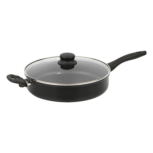 Non-Stick Frying Pan | 4 Quart Capacity | 28 cm Diameter | Glass Lid Included