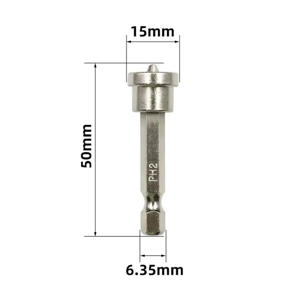 5Pcs 10Pcs 25mm 50mm PH2 Screwdriver Bit Set for Plasterboard Wood Board Depth Stop Limit Cross Tips No-Magnetic Phillips Heads from PriceLows™