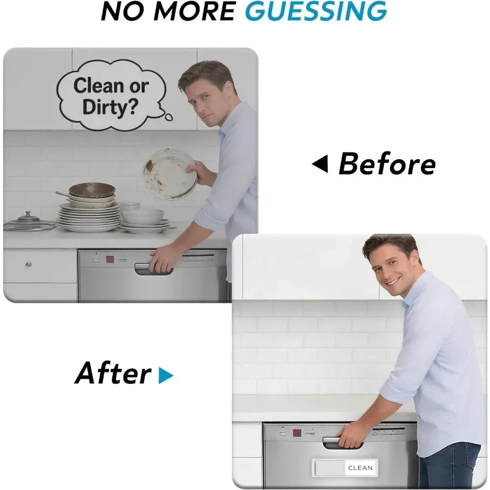 Dishwasher Magnet | Strong Magnetic Indicator | Clean Dirty Status | One Size