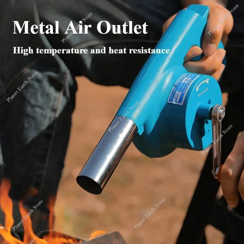 Hand Cranked BBQ Air Blower | Portable | BBQ Grill Accessory | One Size