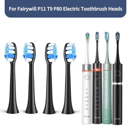 Fairywill P11 T9 P80 Electric Toothbrush Heads from PriceLows™