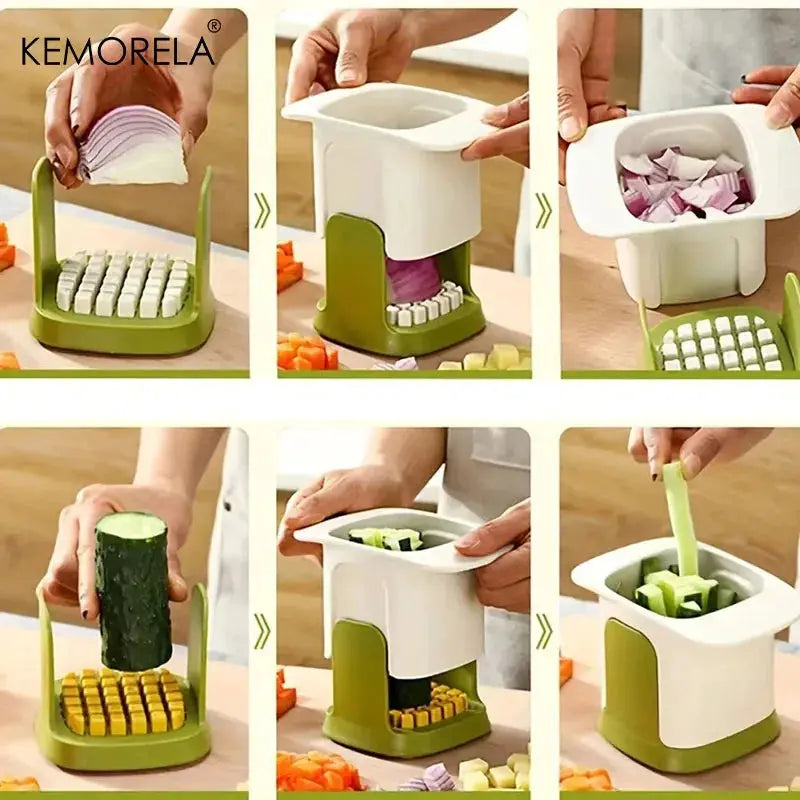 Multifunction Vegetable Chopper | Stainless Steel Blades | Multi Disc Dicer