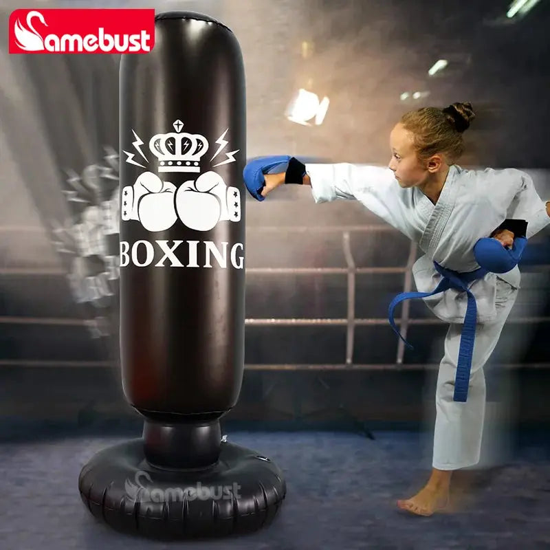 Inflatable Punching Bag | Bounce Back Design | Family Boxing Training