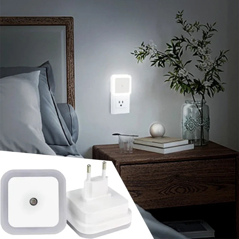 LED Night Light | Plug-In Wall | Dark Sensor Auto | 1-8 Pack