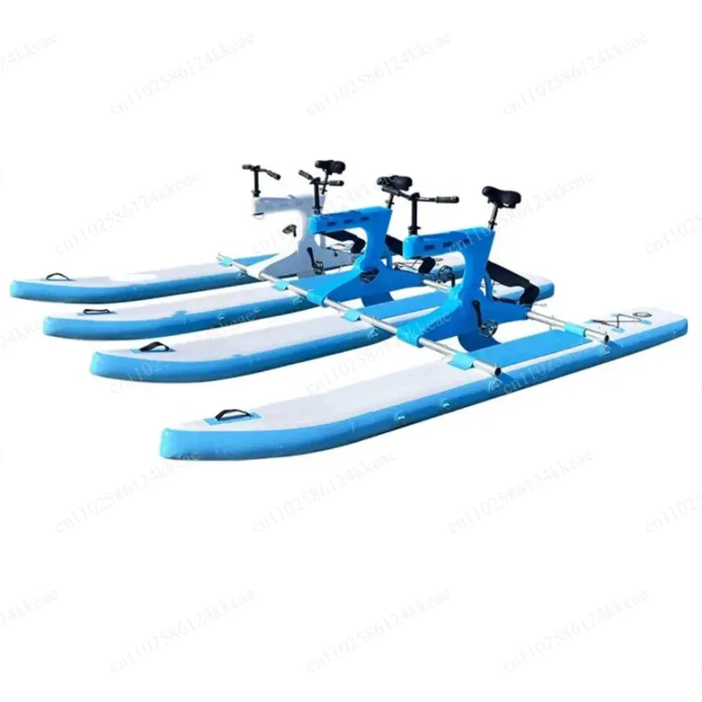 Water bicycle amusement boat unpowered pedal interactive amusement facilities and equipment from PriceLows™