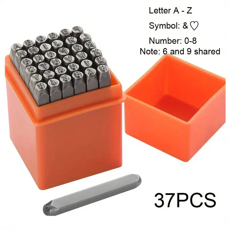 Metal Stamping Tools | 3mm Number Letter Punch Set | Stainless Steel For Jewelry Making