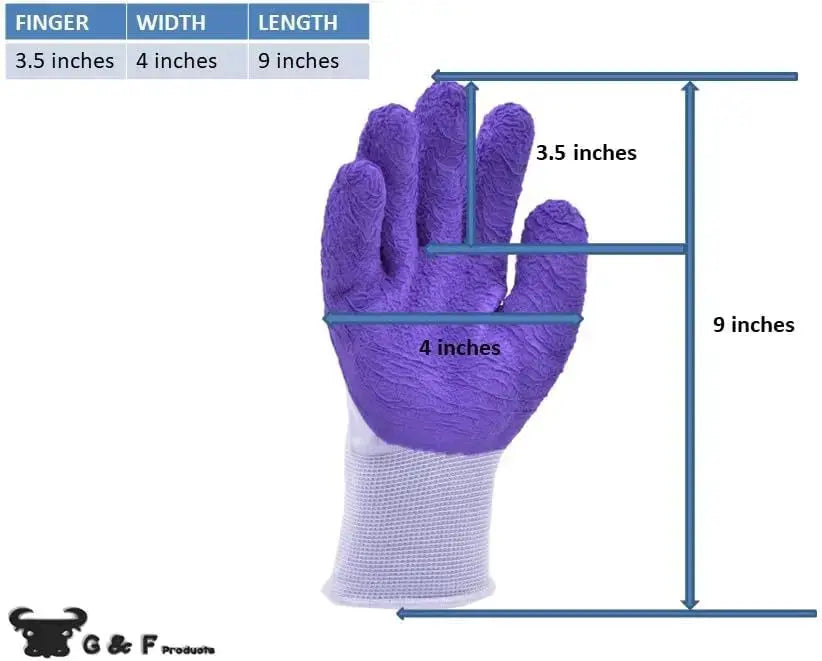 Women's Gardening Gloves, Micro-Foam Coated, Durable, Flexible Nylon Shell, Textured Palm for Maximum Grip from PriceLows™
