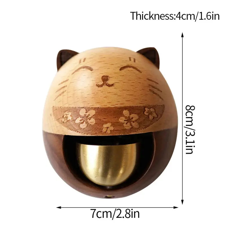 Wooden Door Bell Japanese Wind Chime Door Chime Room Decor Home Front Doorbell Landscape Bell Shopkeeper Remind Bell 풍경 from PriceLows™