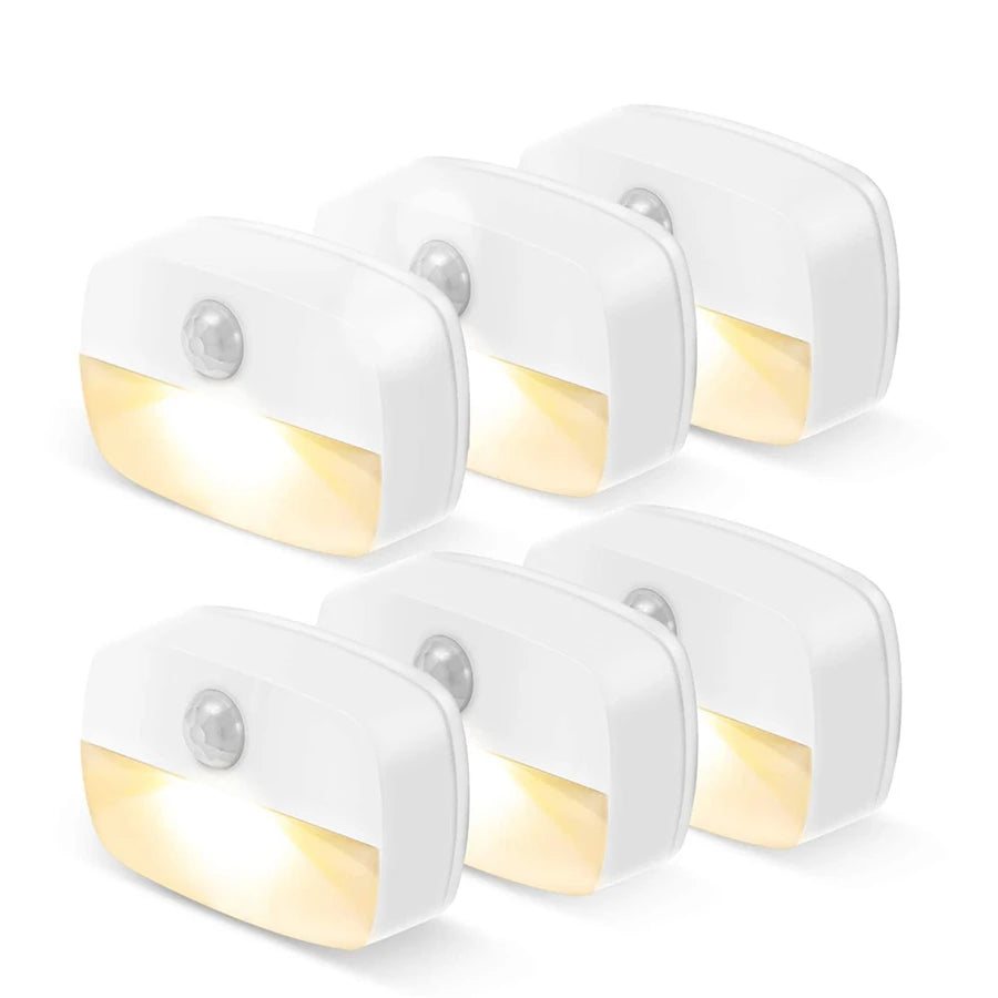Motion Sensor Night Light | Battery Operated | LED Bulbs | Hallway Stair