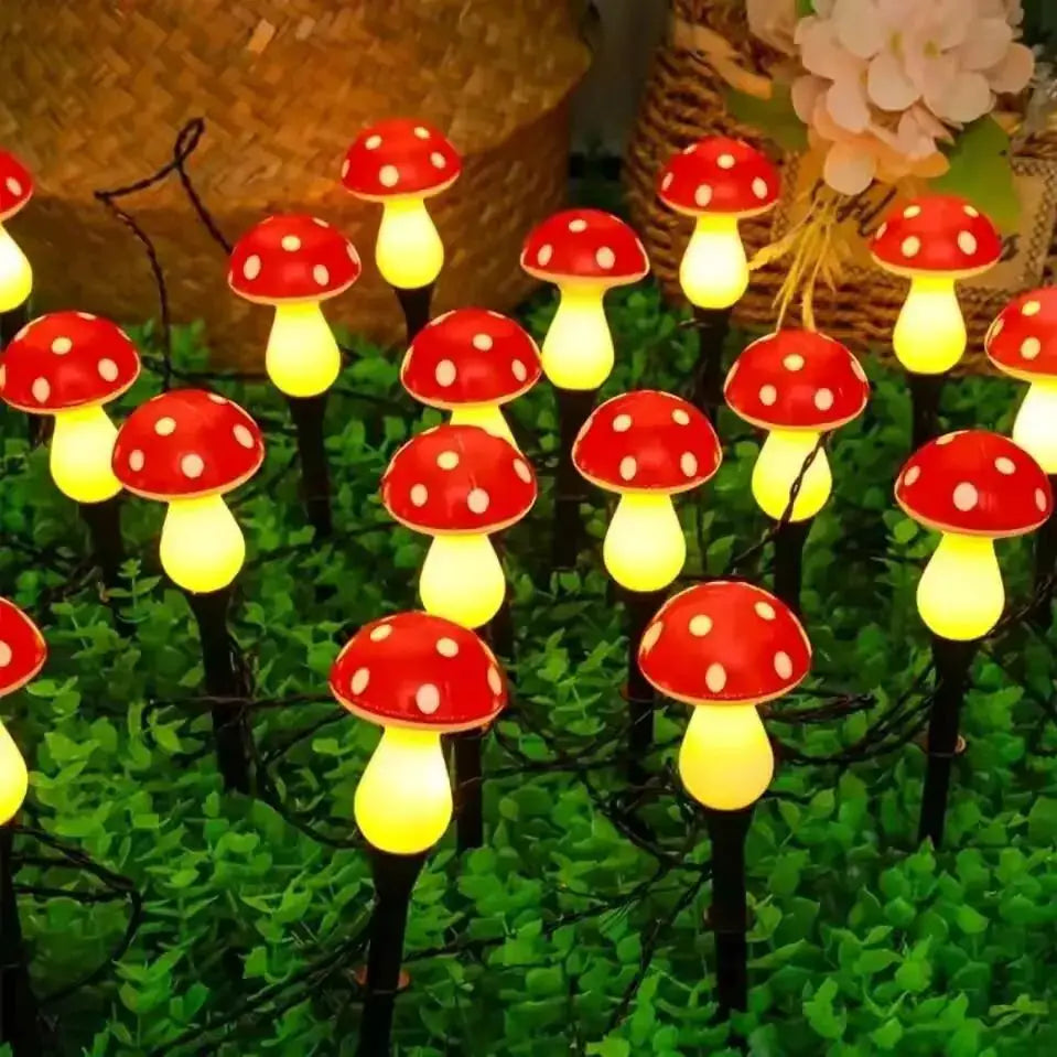 1PC Solar Mushroom Path Lights,8 Modes Outdoor Waterproof LED Lamp,Landscape Lights For Garden,Lawn,Yard,Pathway,Terrace Decor from PriceLows™