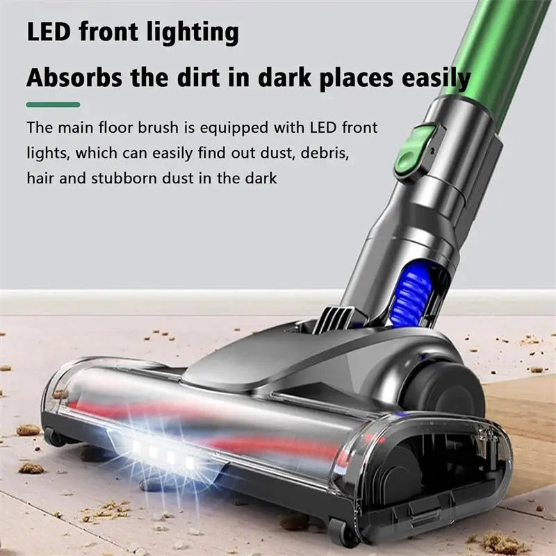 Cordless Stick Vacuum | LED Light | Foldable Design