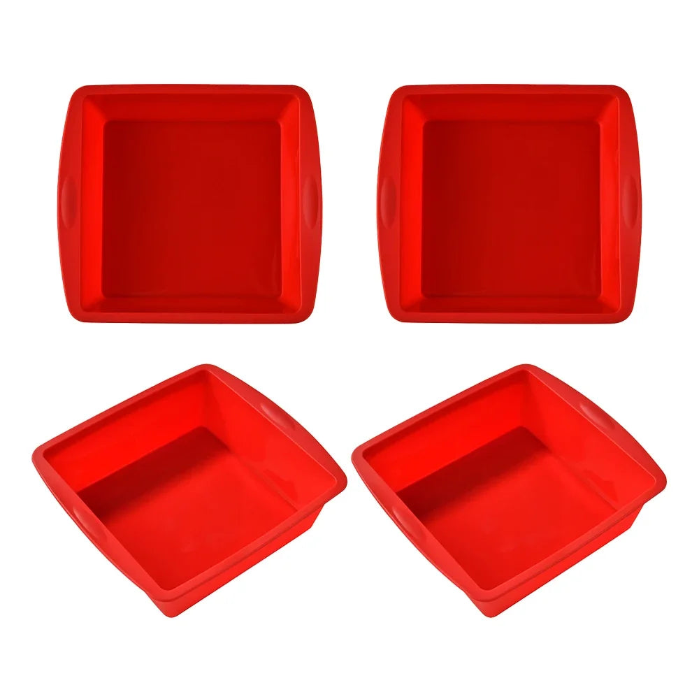 Silicone Square Cake Plate | Nonstick | Oven And Air Fryer Safe