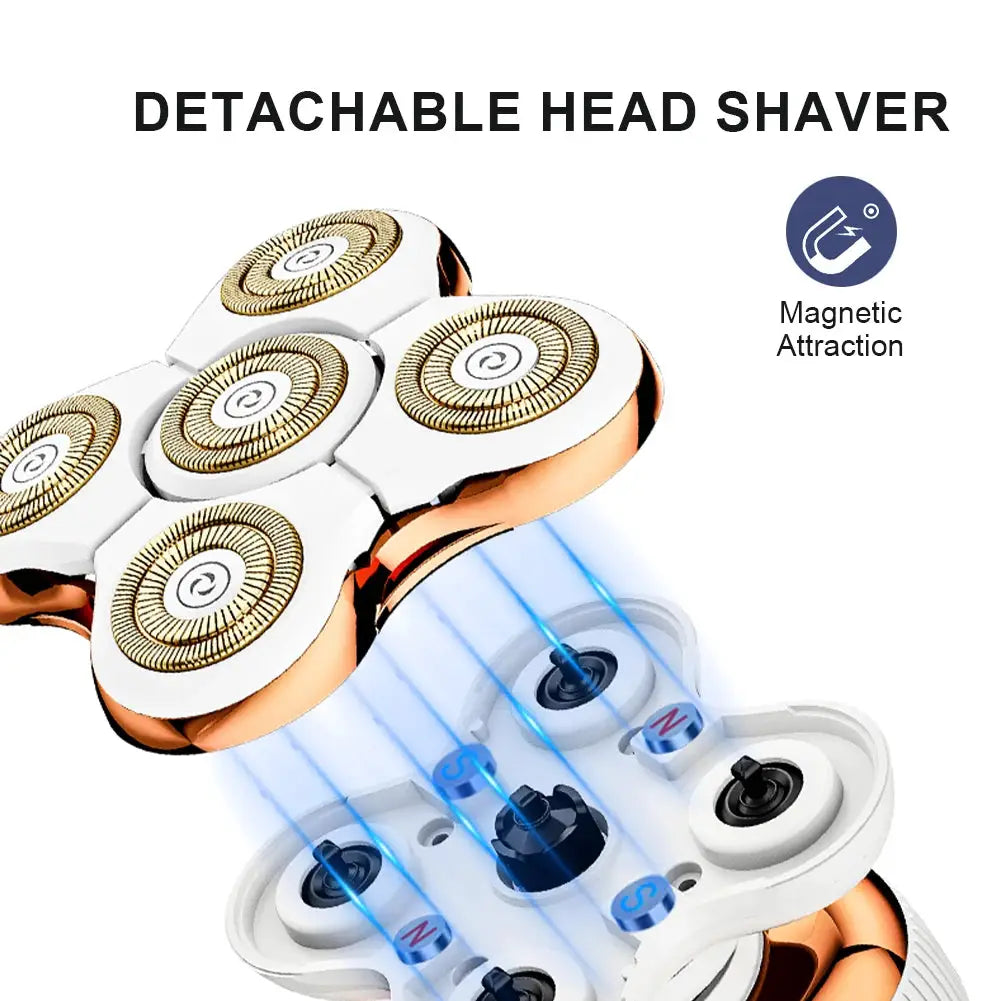 Women's Electric Shaver | Gold Five-Blade Floating Head | 60 Min Battery