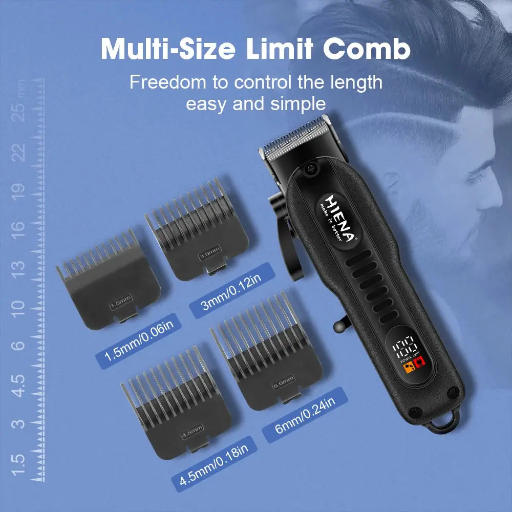 Hair Clippers | Cordless | Stainless Steel Blades | With Box