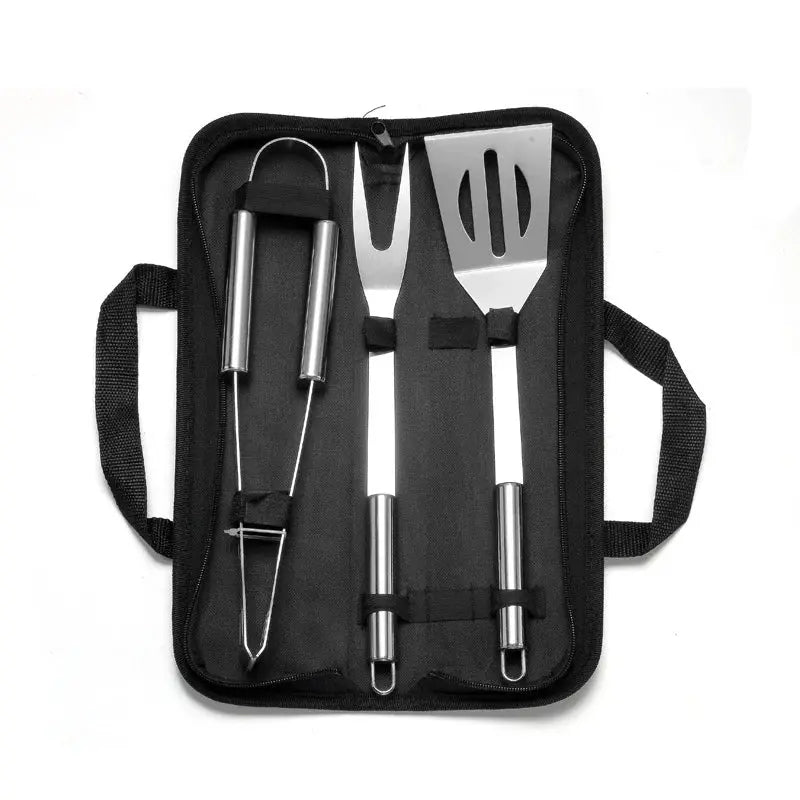 BBQ Grill Utensil Set | Stainless Steel | Portable | Case Included