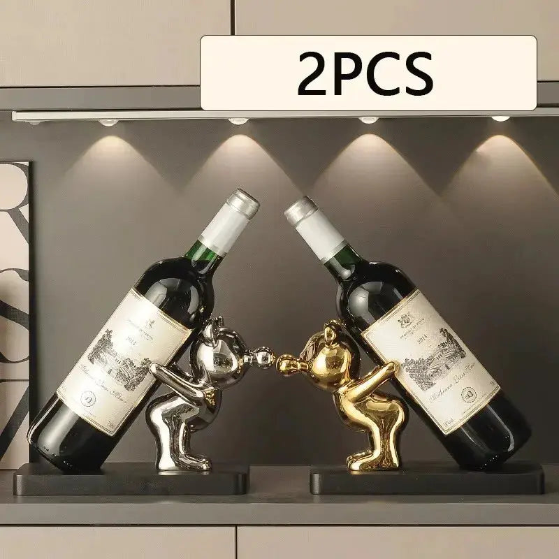 1/2 PCS Creative Wine Rack Ceramic Cartoon Decoration Living Room Home Decoration Cute Storage Rack Home Kitchen Bar Decoration from PriceLows™