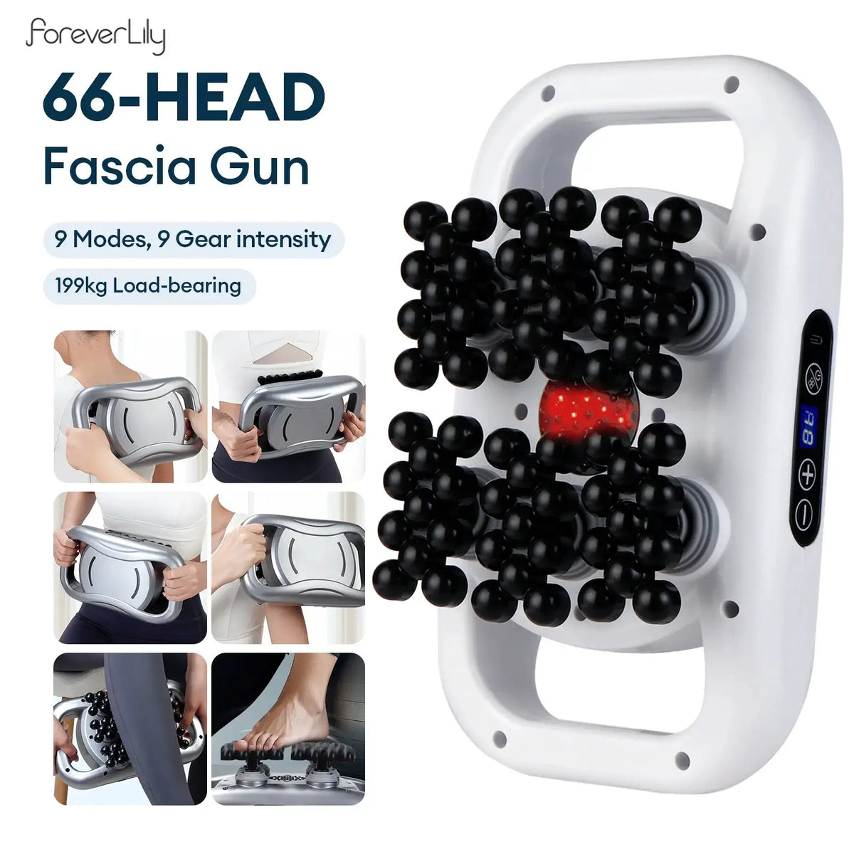 Massage Gun | 66 Massage Heads | High Frequency Vibration
