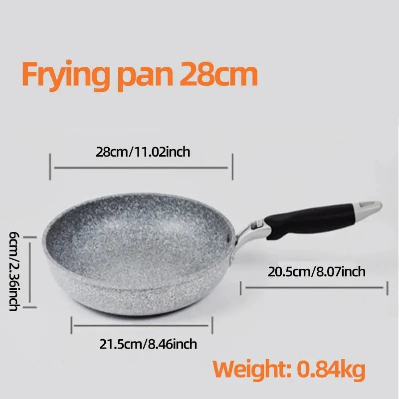 Stone Frying Pan | Non-Stick | Induction Compatible | 28/26/24/20 cm