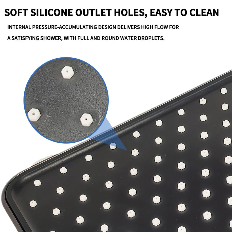 Shower System | 360 Swivel Rainfall | Overhead And Handheld | Universal Fit