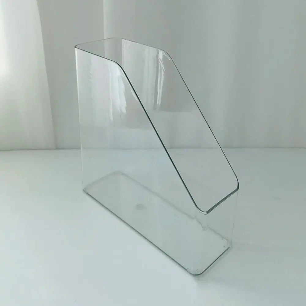 File Folder Holder | Transparent PET | Vertical File Organizer | 22.2 X 22.2 X 8 CM