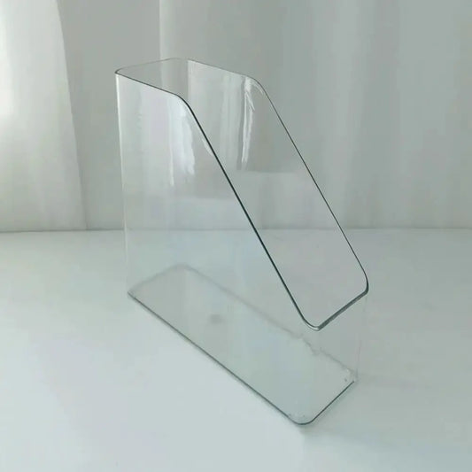 File Folder Holder | Transparent PET | Vertical File Organizer | 22.2 X 22.2 X 8 CM from PriceLows™