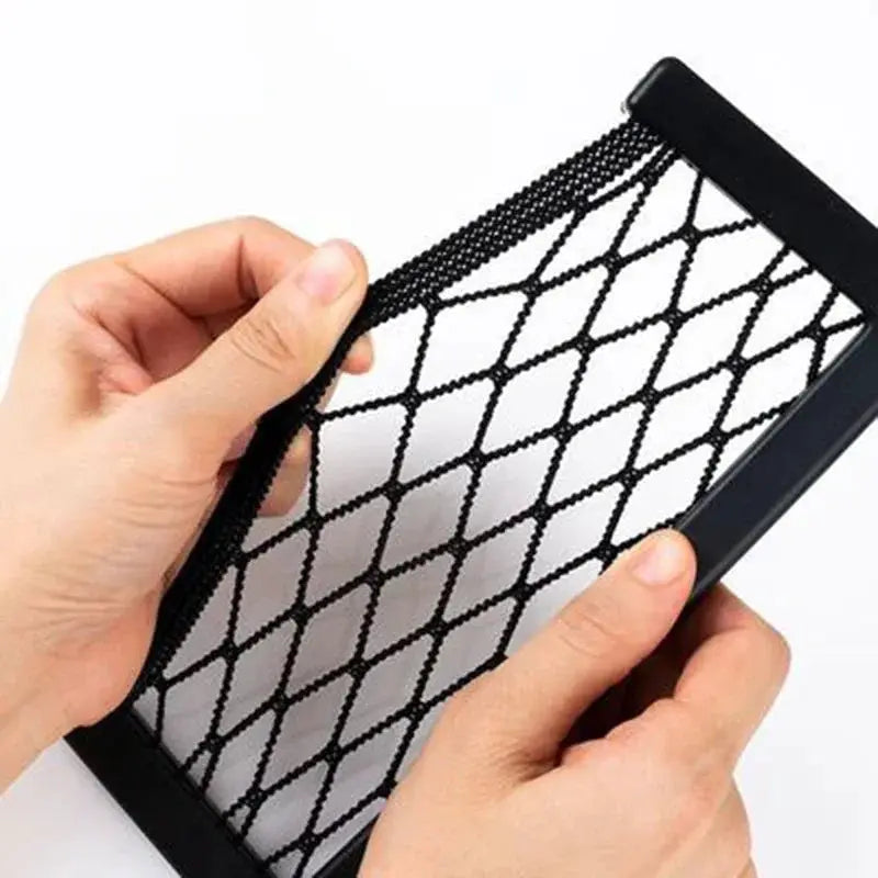 Car Organizer Mesh Storage Bag Net Pocket Mobile Phone Holder Auto Accessories Multi Function Car Storage Net Pocket from PriceLows™