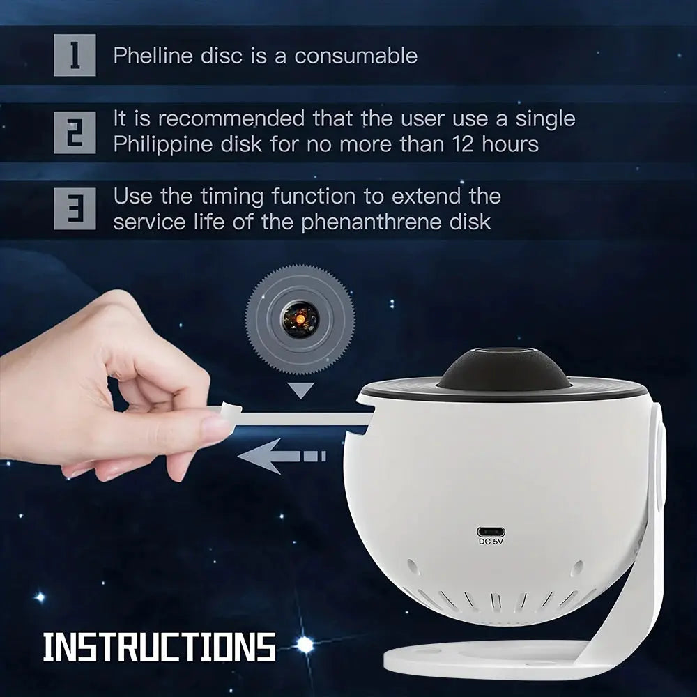 13 In 1 Galaxy Ultral Star Projector HD Image Area LED Night Light, 13 Film Discs,360° Rotate 1/2h Timer for Kids&Adults Bedroom from PriceLows™