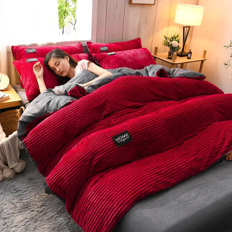 Velvet Duvet Cover | 300gsm Heavyweight | Solid Color | Twin Queen King