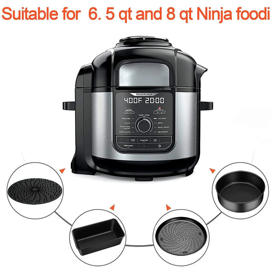 Ninja Foodi Bakeware Set | 6.5 And 8 Qt Compatible | Crisper Pan And Loaf Pan