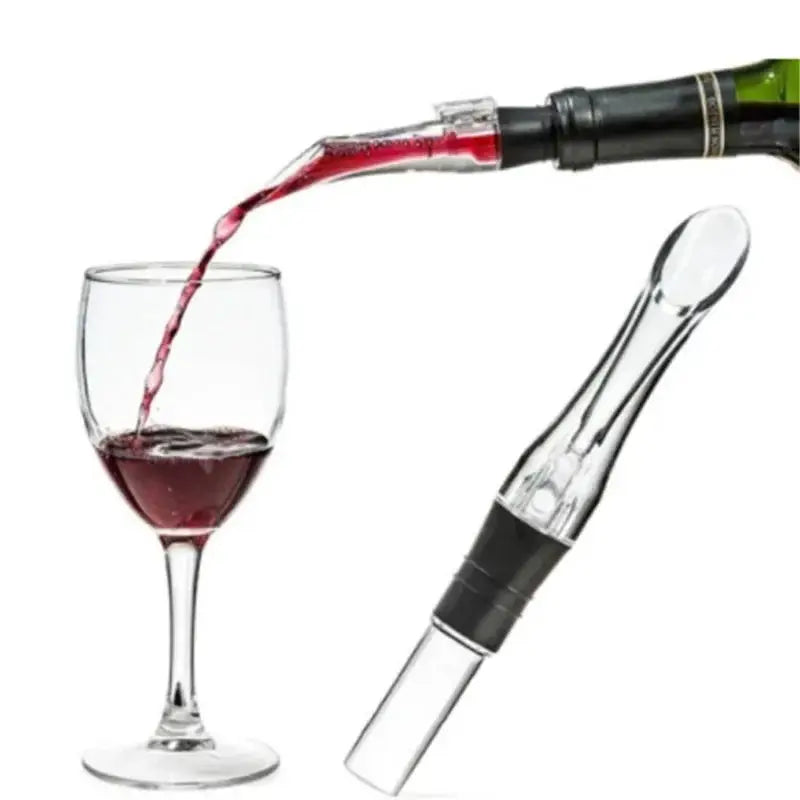 Acrylic Wine Aerator Pourer Premium Aerating Pourer Red Wine Decanter Cap Spout Stopper Bottle Mouth Dispenser Decanter Spout from PriceLows™