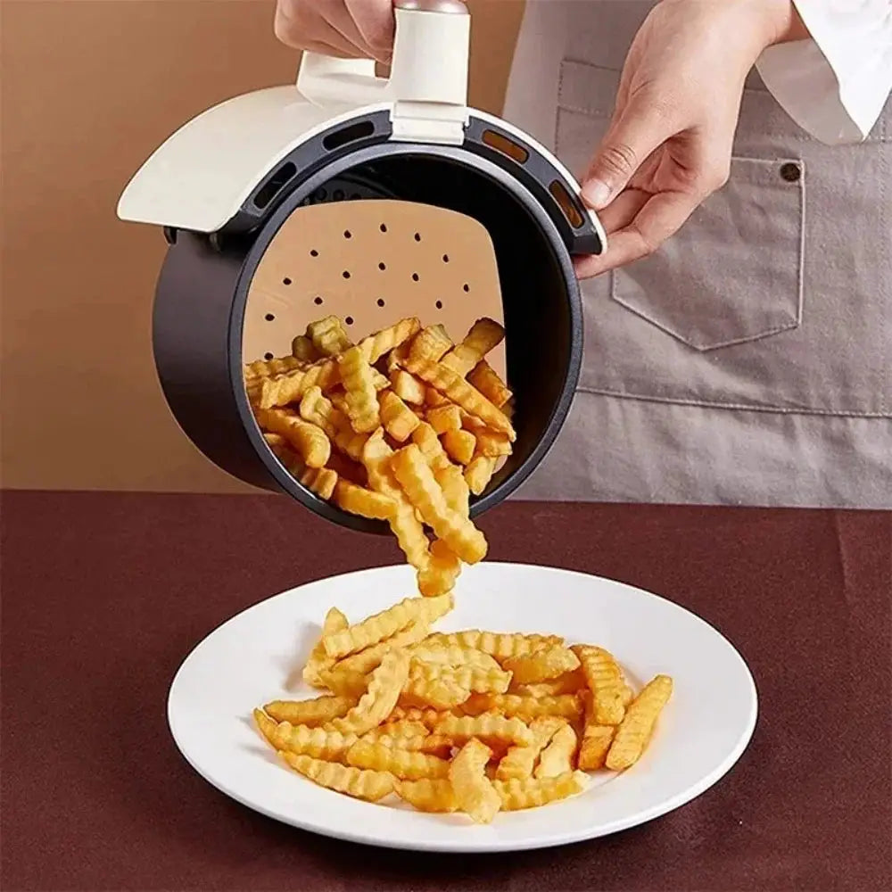 Air Fryer Parchment Paper | Perforated | Disposable Liner | 50/100 Pcs