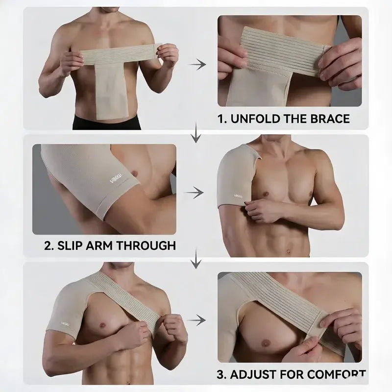 Adjustable Neoprene Shoulder Support | Breathable | Pain Relief