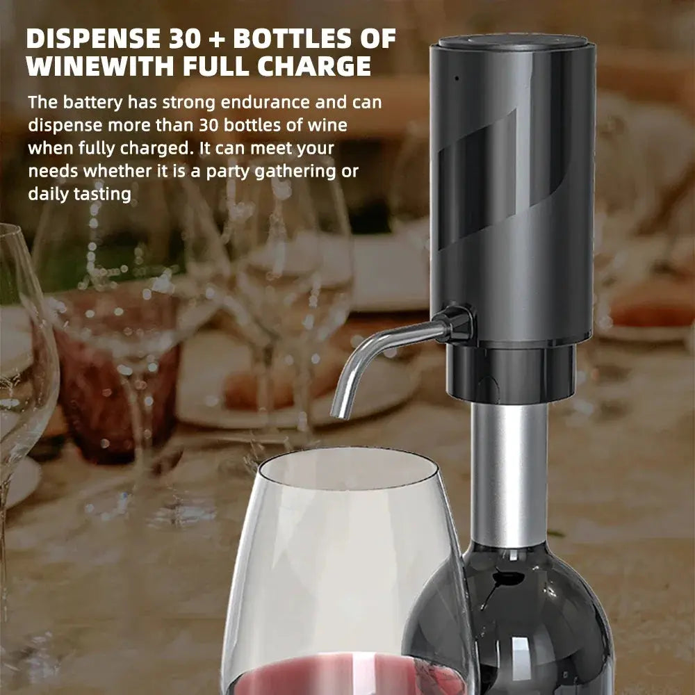 Automatic Wine Aerator Dispenser Rechargeable One Touch Electric Wine Decanter Liquor Dispenser Set Bar Party Wine Accessories from PriceLows™