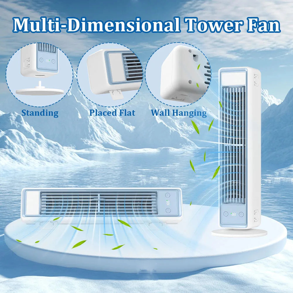 Portable Fan | 3600mAh Battery | 0-100 Speeds | One Size