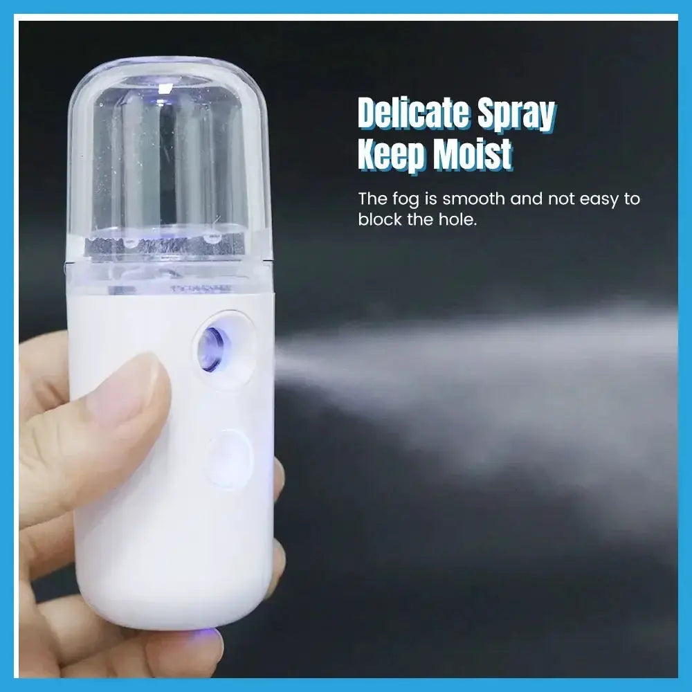 Nano Facial Steamer | Portable Hydrating Mist | Mini Face Sprayer