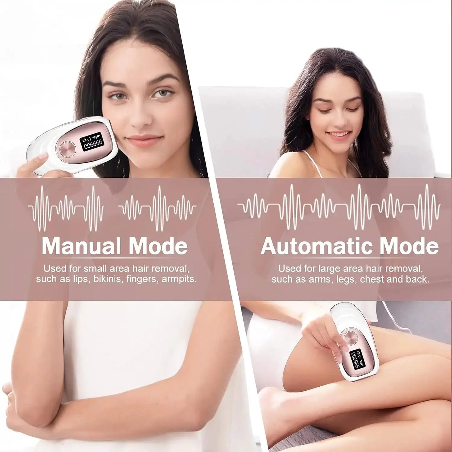 Ipl Hair Removal Device | 120 Flashes | Ice Cooling | Unisex