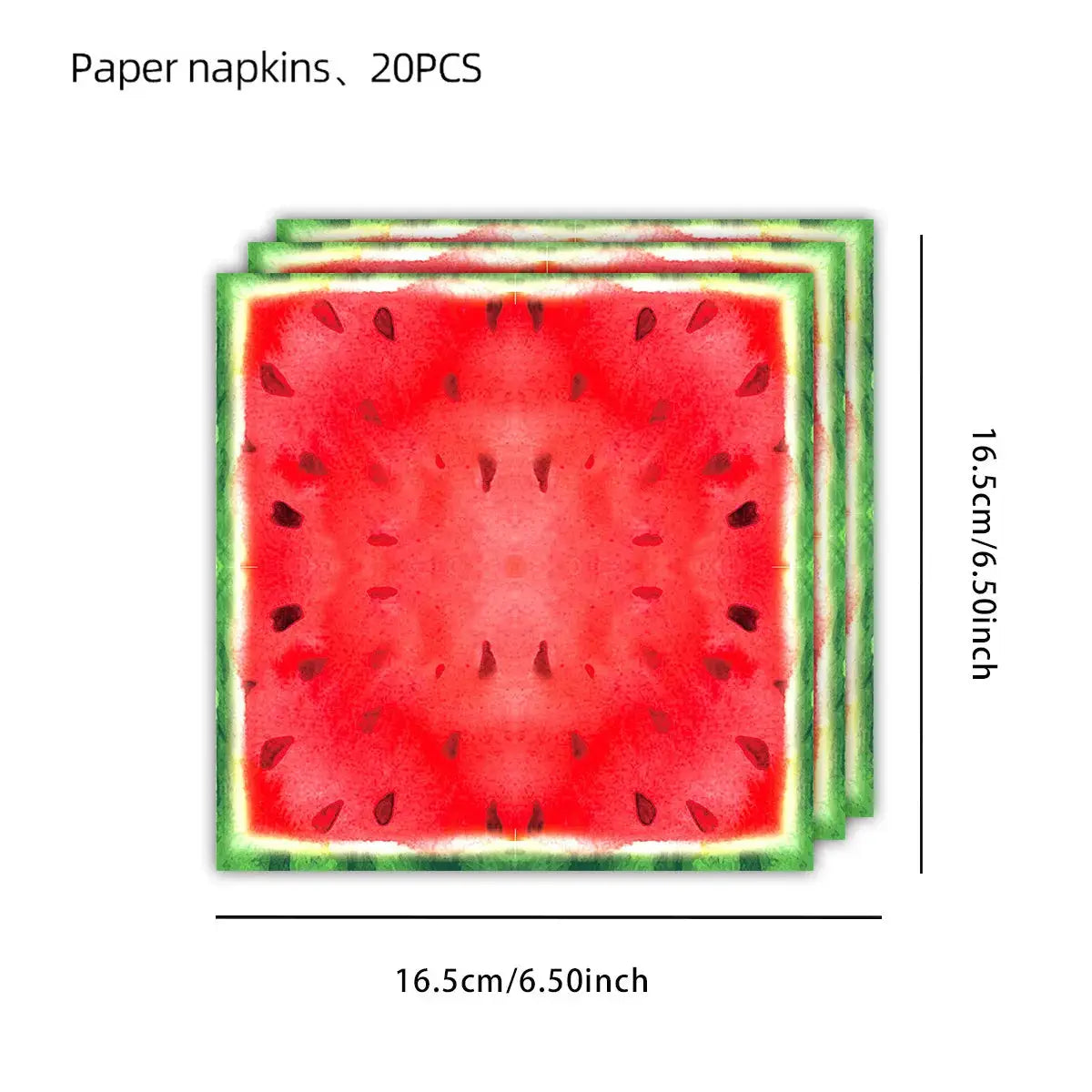 Summer Watermelon Disposable Tableware Set | PVC Party Supplies