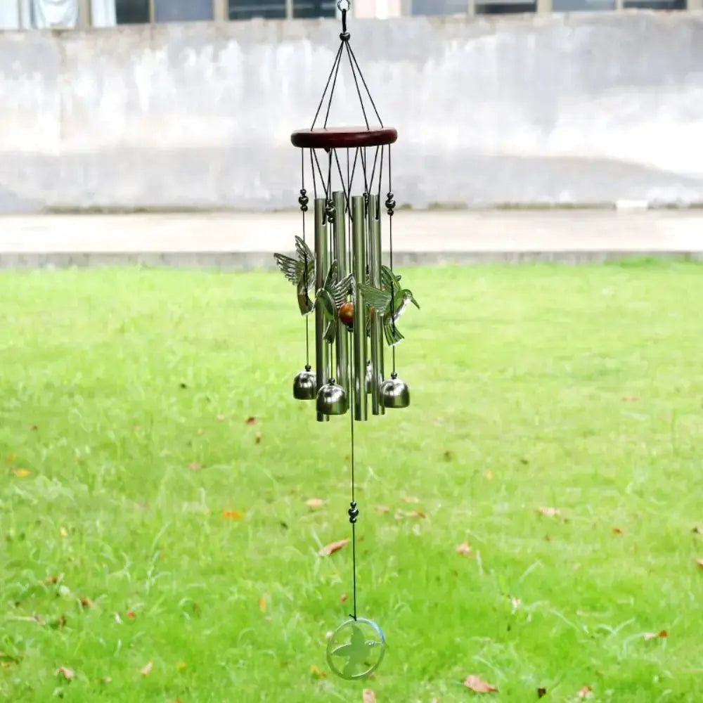 DIY Wind Chimes Outdoor Owl Hummingbird Hanging Ornament Home Copper Bells Garden Yard Decoration from PriceLows™